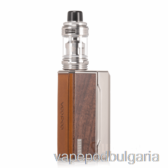 Vape 10000 Дръпки Voopoo Drag 4 177w Starter Kit Pale Gold + Walnut